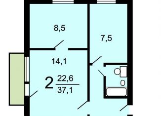 Продается 2-комнатная квартира, 38 м2, Москва, улица Панфёрова, 20, метро Университет