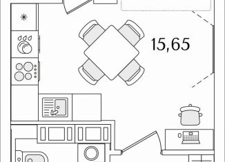 Продается квартира студия, 23.9 м2, Санкт-Петербург, метро Обухово, Октябрьская набережная, 116