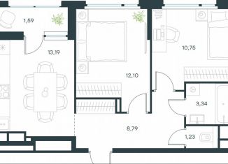 Продаю 2-комнатную квартиру, 51 м2, Московская область