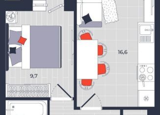 Продаю 2-ком. квартиру, 42 м2, Тула, Центральный территориальный округ