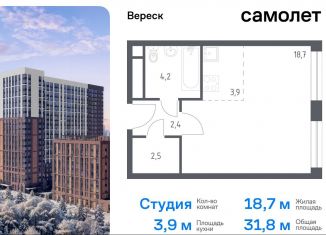 Продается квартира студия, 31.8 м2, Москва, станция Зорге, 3-я Хорошёвская улица