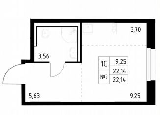 Продам квартиру студию, 22.1 м2, Красногорск, жилой комплекс Квартал Строгино, к2