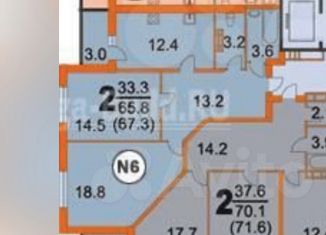 Продается двухкомнатная квартира, 65.7 м2, Пермский край, Уинская улица, 41