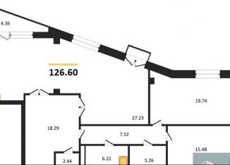 Продам 3-ком. квартиру, 126.6 м2, Воронеж, улица Куцыгина, 11