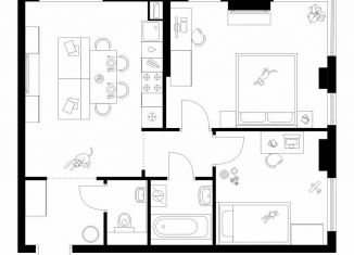 2-ком. квартира на продажу, 55.4 м2, Москва, САО