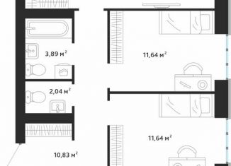 Продаю 3-ком. квартиру, 82.2 м2, Рязанская область