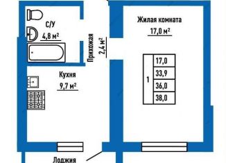 Продам однокомнатную квартиру, 36 м2, Самара, улица Александра Солженицына, 6