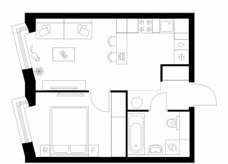 Продается однокомнатная квартира, 36.9 м2, Москва, САО