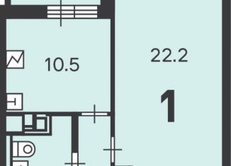 Продается 1-ком. квартира, 40.6 м2, Москва, улица Дмитрия Ульянова, 47, ЮЗАО