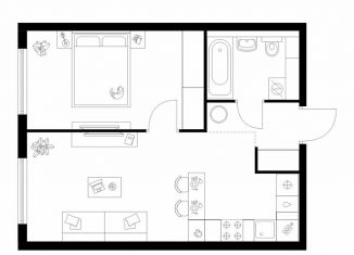 Продается 1-комнатная квартира, 42 м2, Москва, САО, Кронштадтский бульвар, 13/2к2