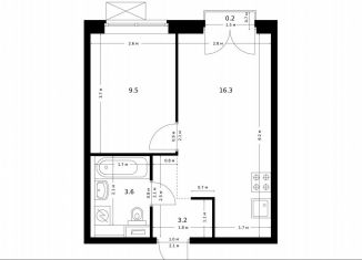 1-ком. квартира на продажу, 32.8 м2, городской округ Красногорск