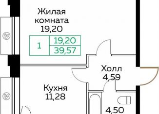 Продам 1-комнатную квартиру, 39.7 м2, Мытищи, Новомытищинский проспект, 4А