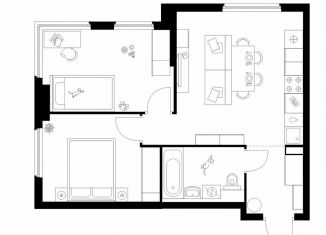 Продается двухкомнатная квартира, 50.5 м2, Москва, САО