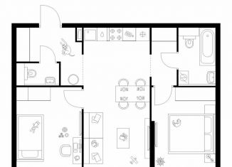 Продам 2-комнатную квартиру, 53.5 м2, Москва, САО