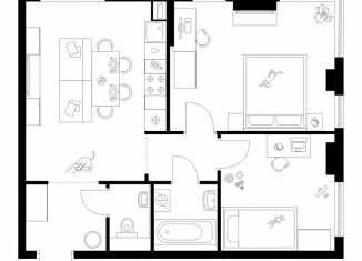 Продажа 2-комнатной квартиры, 55.5 м2, Москва, САО