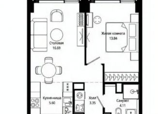 Продам 1-комнатную квартиру, 43.5 м2, Москва, район Марьина Роща, 4-я улица Марьиной Рощи, 6