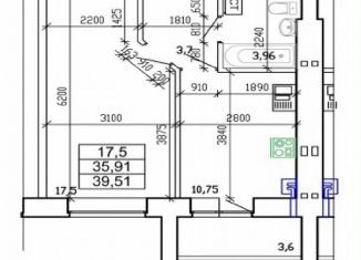 Продажа 1-ком. квартиры, 39.5 м2, Элиста, 5-й микрорайон, 9Б