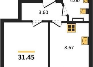 1-ком. квартира на продажу, 31.4 м2, Воронеж, улица 45-й Стрелковой Дивизии, 259/27, Коминтерновский район