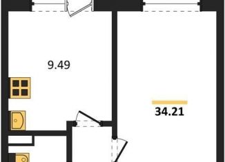 Продажа 1-комнатной квартиры, 34.2 м2, Воронеж, улица 45-й Стрелковой Дивизии, 259/27