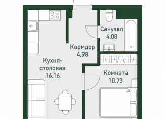 Продаю 1-ком. квартиру, 36.2 м2, Челябинская область, Спортивная улица, 10