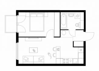 Продаю 1-ком. квартиру, 40.3 м2, Москва, Головинский район