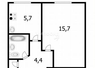 Продается 1-ком. квартира, 30.4 м2, Новосибирск, Оловозаводская улица, 39