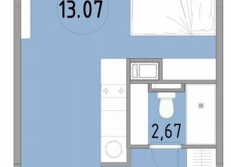 Продам 1-ком. квартиру, 27.5 м2, Санкт-Петербург, 3-й Рабфаковский переулок, 5к5Л, Невский район