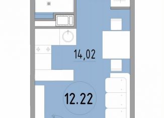 Продаю 1-ком. квартиру, 24.9 м2, Санкт-Петербург, 3-й Рабфаковский переулок, 5к5Л, Невский район