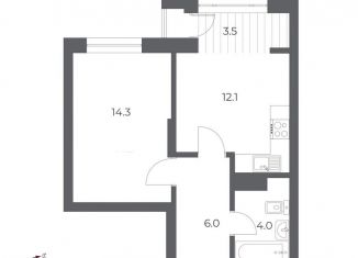 Продается 1-комнатная квартира, 38.2 м2, Новосибирск, метро Гагаринская