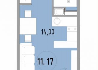 Продается 1-ком. квартира, 24.9 м2, Санкт-Петербург, 3-й Рабфаковский переулок, 5к5Л, муниципальный округ Обуховский