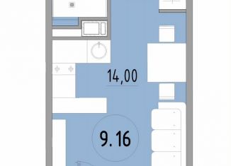 Продажа 1-комнатной квартиры, 24.8 м2, Санкт-Петербург, 3-й Рабфаковский переулок, 5к5Л, метро Обухово