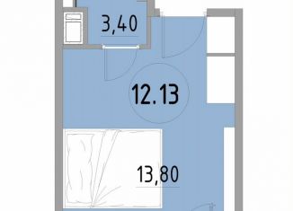 Продается 1-комнатная квартира, 21.9 м2, Санкт-Петербург, 3-й Рабфаковский переулок, 5к5Л, метро Рыбацкое