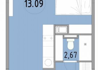 Однокомнатная квартира на продажу, 27.5 м2, Санкт-Петербург, 3-й Рабфаковский переулок, 5к5Л, Невский район