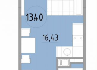 Продажа 1-комнатной квартиры, 22.6 м2, Санкт-Петербург, 3-й Рабфаковский переулок, 5к5Л, метро Рыбацкое