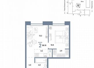 Продается 1-комнатная квартира, 38.1 м2, Москва, Озёрная улица, 42с7, район Очаково-Матвеевское