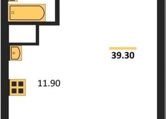 Однокомнатная квартира на продажу, 39.2 м2, Новосибирск, метро Маршала Покрышкина