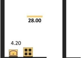 Продается квартира студия, 27.8 м2, Новосибирск, улица Королёва, 4, ЖК на Королёва