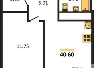 Продажа 1-комнатной квартиры, 40.6 м2, Новосибирск, 1-я Чулымская улица, 112/5, ЖК Ясный Берег