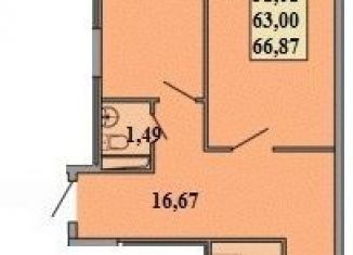 Продается двухкомнатная квартира, 69.2 м2, Краснодар, ЖК Грин Парк, улица Дмитрия Благоева, 29к2