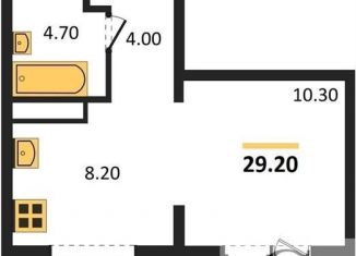 Продам однокомнатную квартиру, 29.2 м2, Новосибирск, улица Николая Островского, 195/1, ЖК Галактика