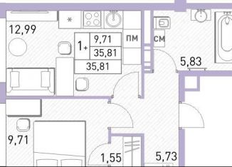 Продаю двухкомнатную квартиру, 35.8 м2, Балашиха, жилой комплекс Столичный, к22, ЖК Столичный