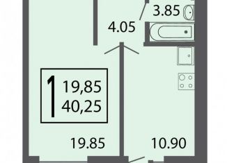 Продается 1-ком. квартира, 40.3 м2, Владимир, жилой комплекс Садовый Квартал, 3, ЖК Садовый Квартал