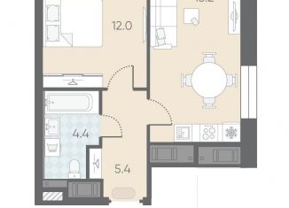 Продажа 1-комнатной квартиры, 37 м2, Санкт-Петербург, метро Ладожская