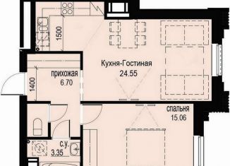 Продаю 1-комнатную квартиру, 51.1 м2, Санкт-Петербург, метро Фрунзенская