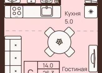 Продажа квартиры студии, 27.5 м2, деревня Новое Девяткино, ЖК Девяткино