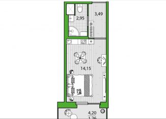 Продается квартира студия, 21.9 м2, Санкт-Петербург, метро Проспект Просвещения