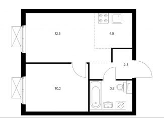 Продается 2-ком. квартира, 34.3 м2, Балашиха, ЖК Измайловский Лес