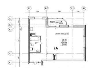 Продаю квартиру свободная планировка, 68.3 м2, Владивосток, 3-я улица, 7А, ЖК Ренессанс