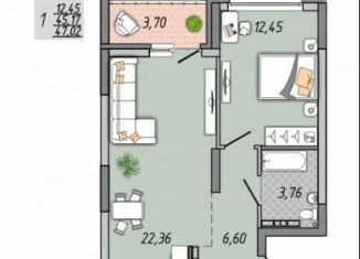 Продаю 1-ком. квартиру, 47 м2, Екатеринбург, ЖК Московский Квартал, Московская улица, 190/1