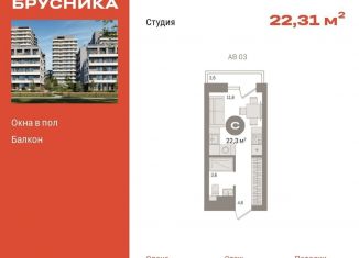 Квартира на продажу студия, 22.3 м2, Новосибирск, ЖК Авиатор